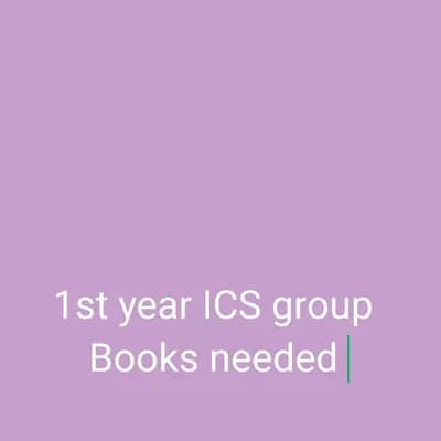 Need 11th class - 1st year books