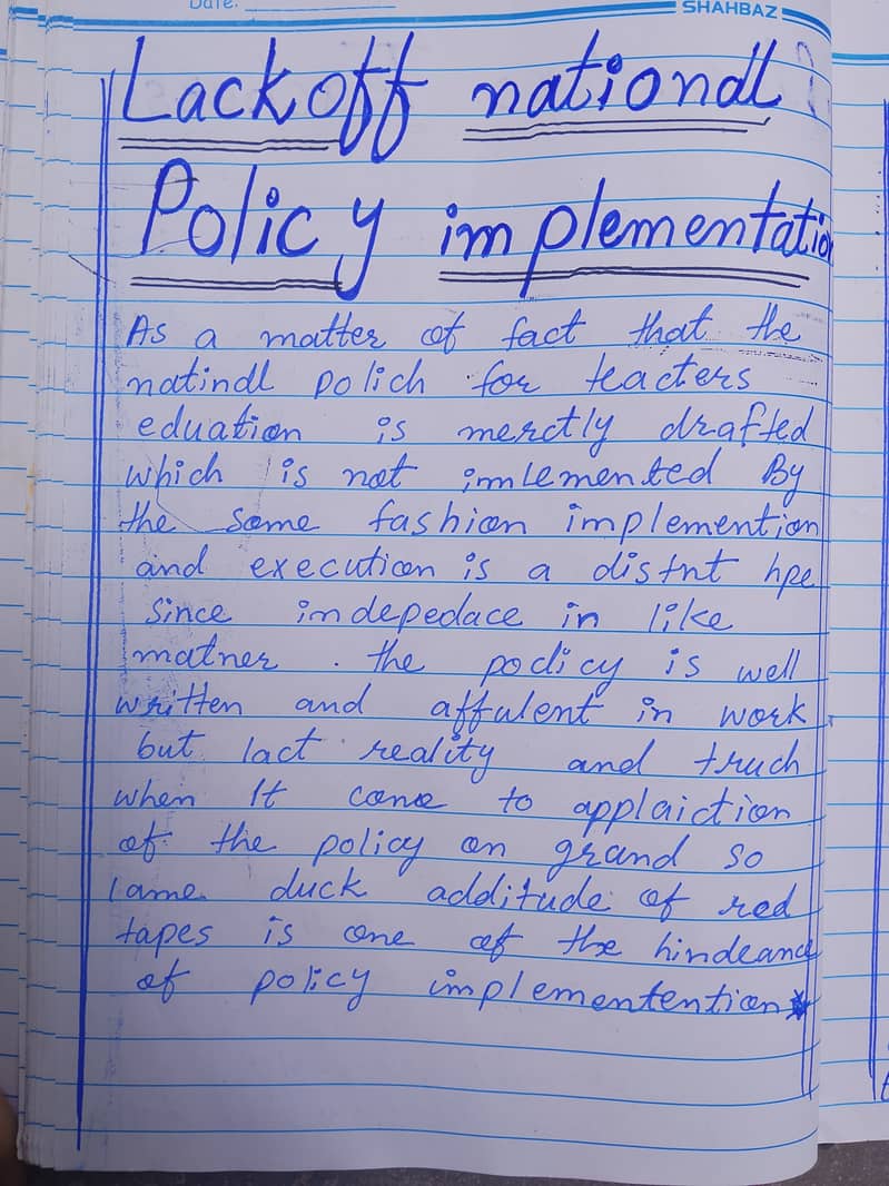 Assignment work 1