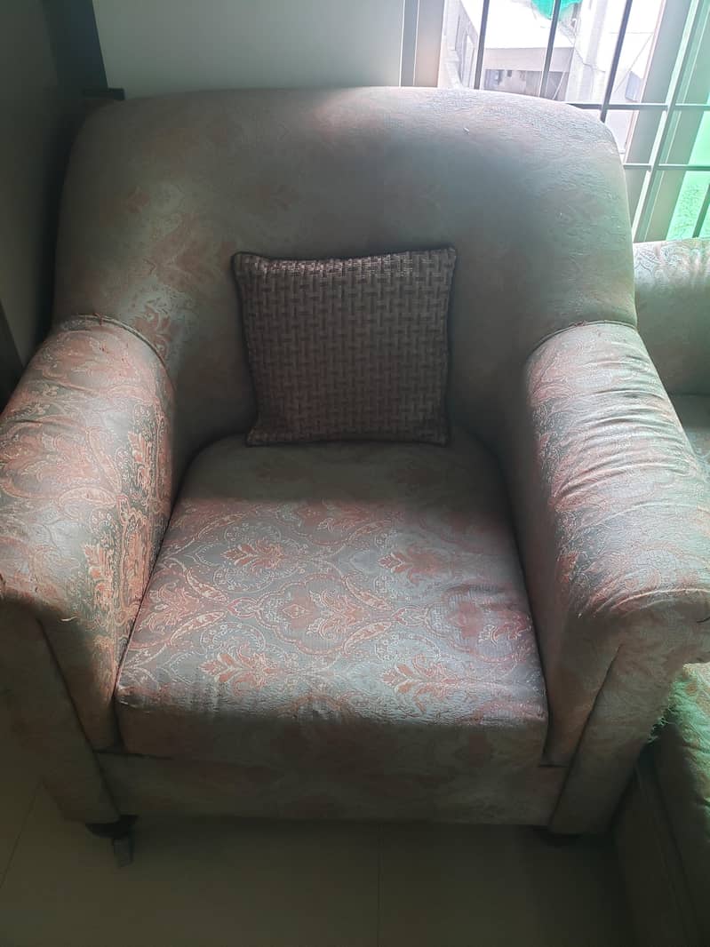 Fully Hand Built Sofa Set 1+1+3 1