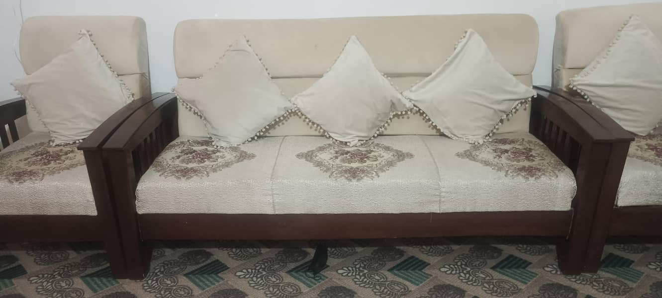 5 seater  solid wooden sofa set 0