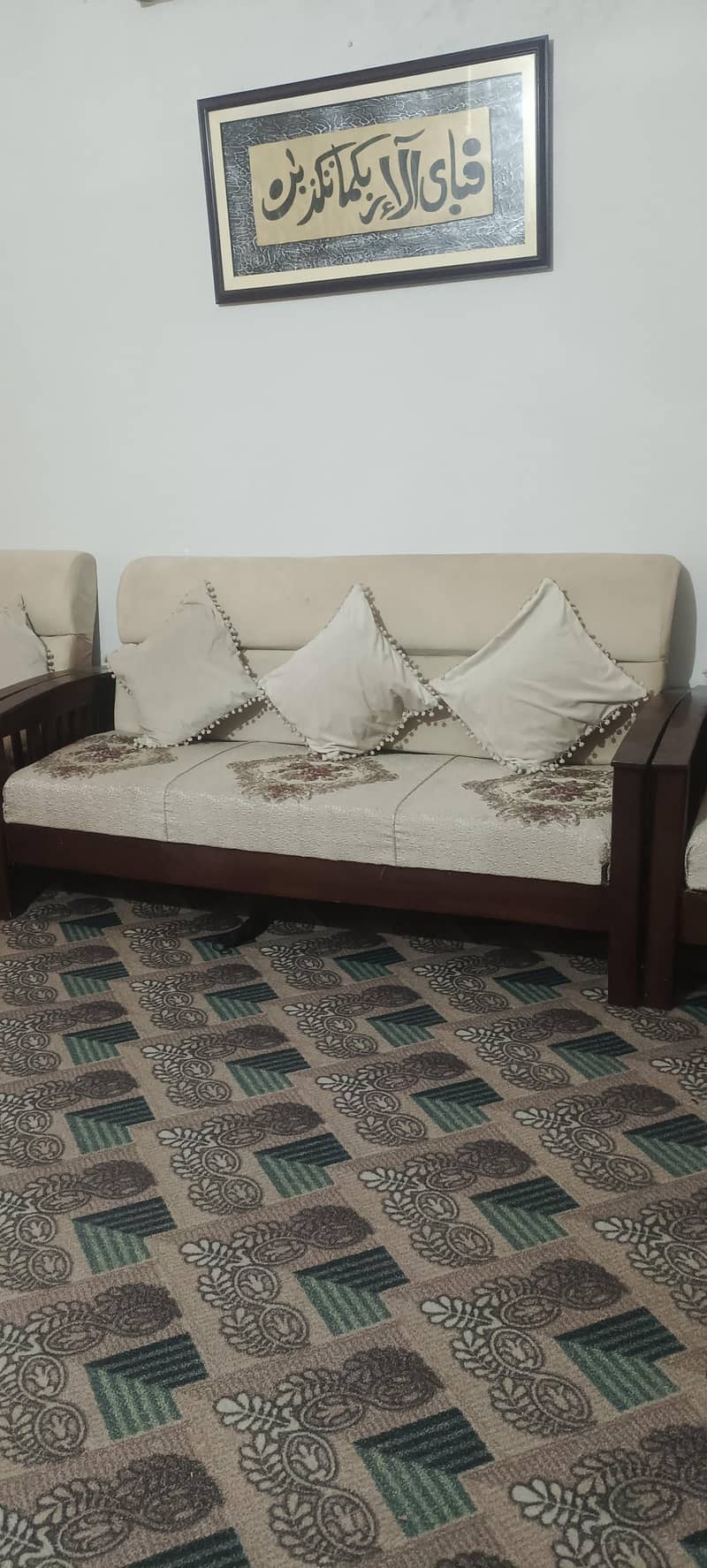 5 seater  solid wooden sofa set 2