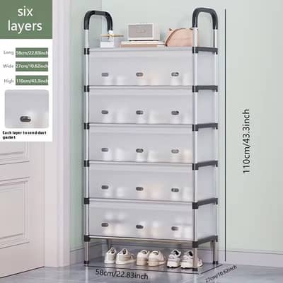 Modern Multi‑Layer Shoe Storage Rack | 6 Layers