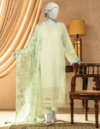 lawn embroidery  3pec suit