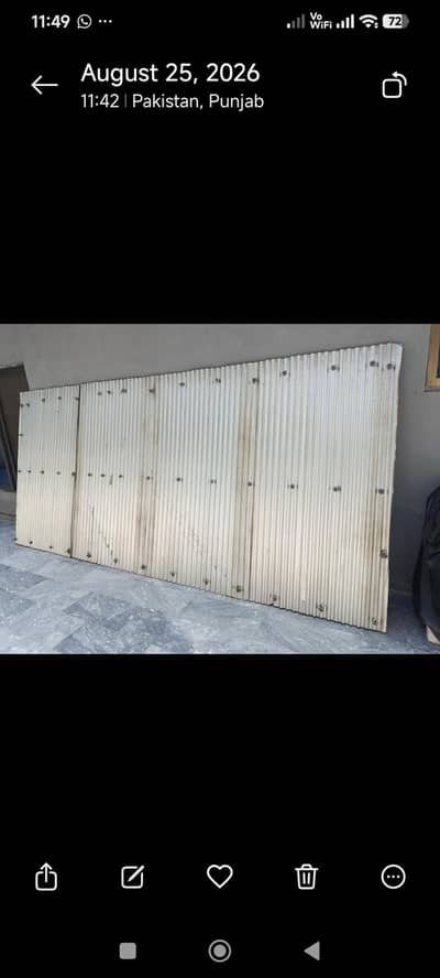 roof/chat for sell steel iron