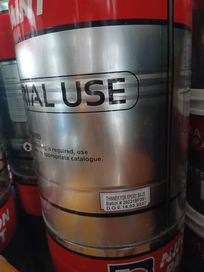 Nippon Industrial Thinner, epoxy Coaltar and Red oxide with hardner