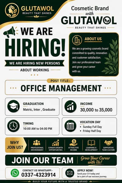 Job opportunity