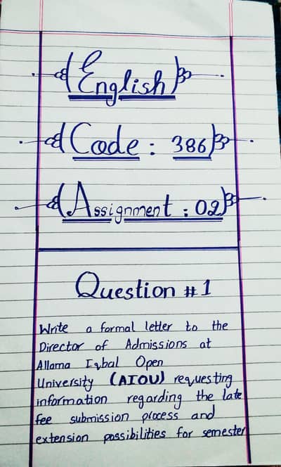AIOU spring assignments