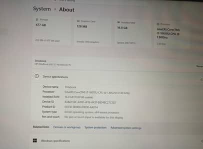 HP EliteBook 850 G7 10th Gen Core i7