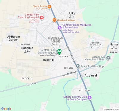 Near To Park In Central Park - Block B Residential Plot Sized 1 Kanal For Sale Prime Location