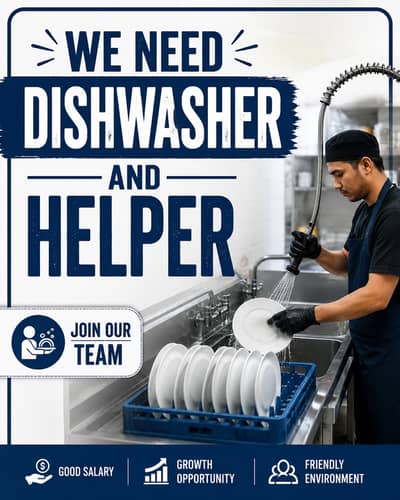 Dishwasher and sweeper