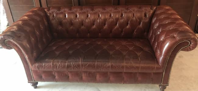 Genuine Leather Chesterfield