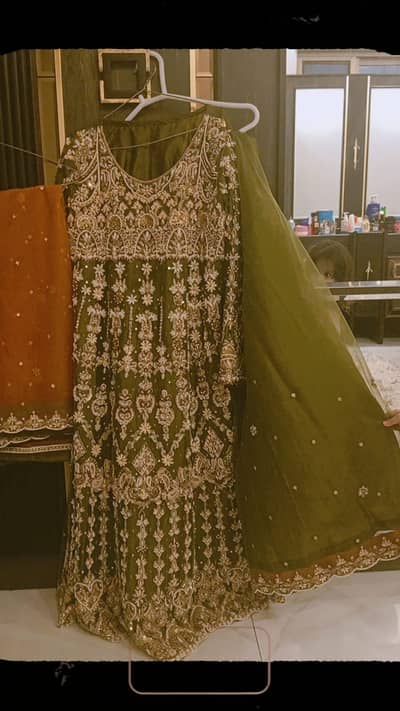 Mehndi bridal dress