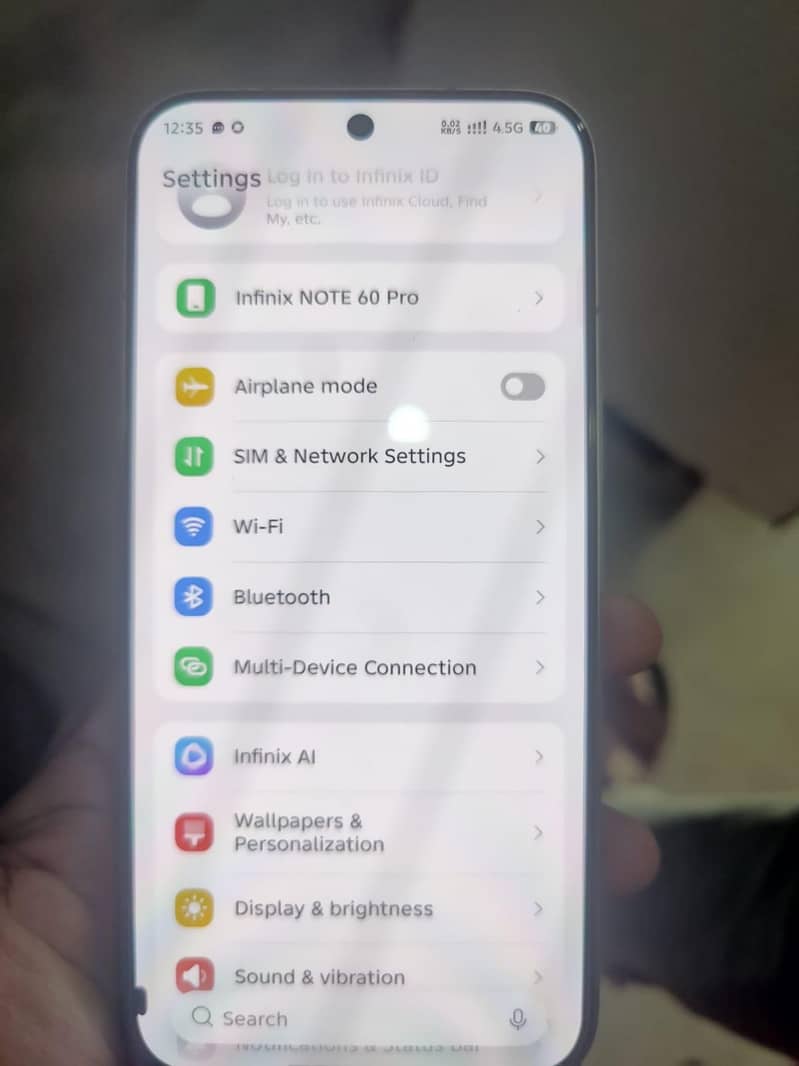 condition 8/10 small dot on screen side 3