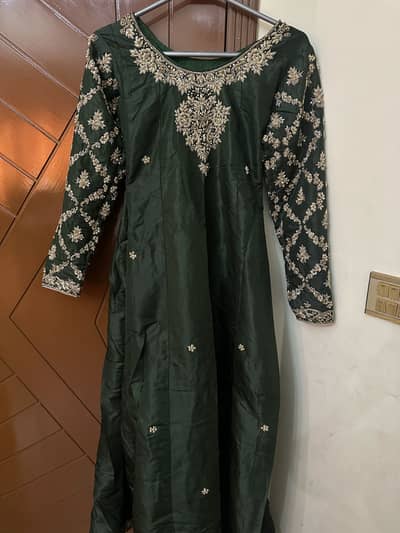 Bottle green maxi