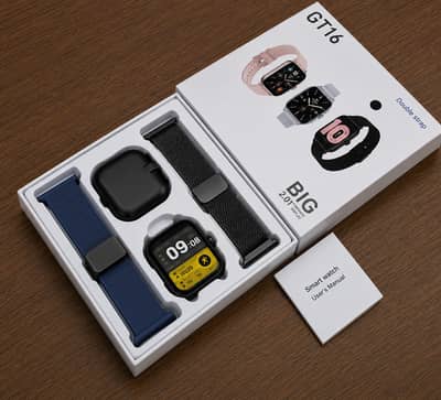 Gt16 Smart watch | Dual Straps | Android and IPhones  Compatible