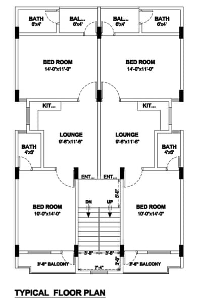 Fair-Priced 85 Square Yards Flat Available In Mehmoodabad Number 3