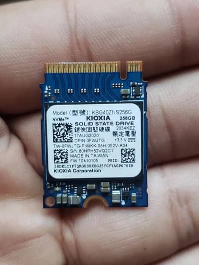 256GB Nvme ssd