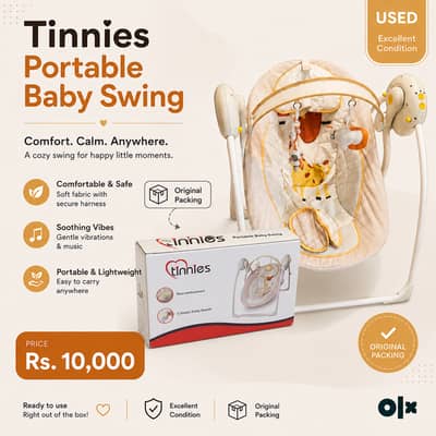 Tinnies Baby Portable Swing