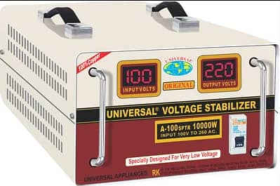 Universal 10 KVA / 10,000 Watt Heavy Duty Automatic Voltage Stabilizer