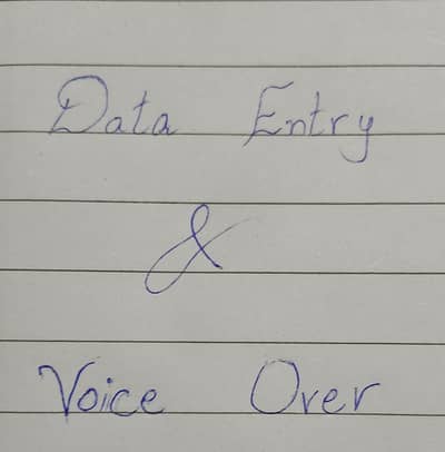 urgent data entry and voice Urdu overwork