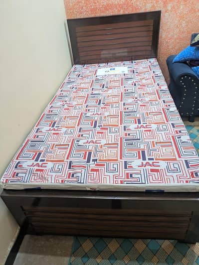 Single bed with mattress