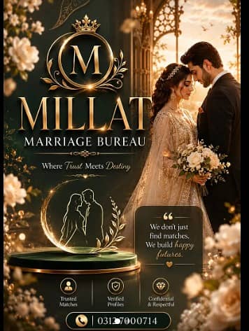 Marriage Bureau/Abroad/Proposals/Online Rishta/Match Maker/shadi