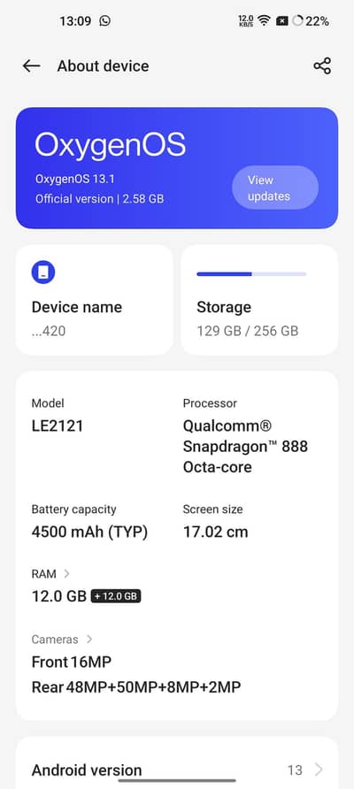 One Plus 9pro5G