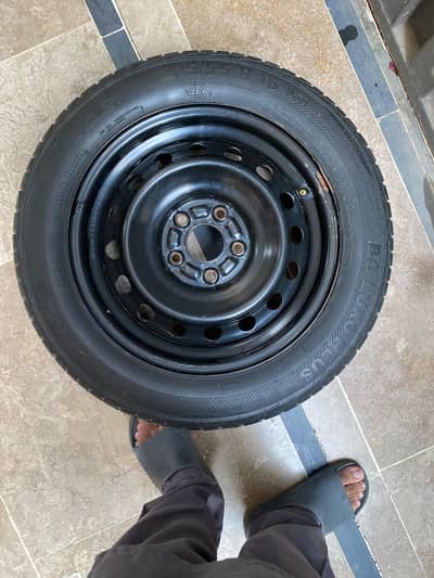 General Tyre BG Luxo Plus 215/55 R16 Spare Wheel with 5-Lug Steel Rim