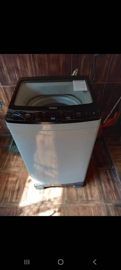 Haier fully automatic 8.5 kg neat clean condition sale in samnbad. LHR