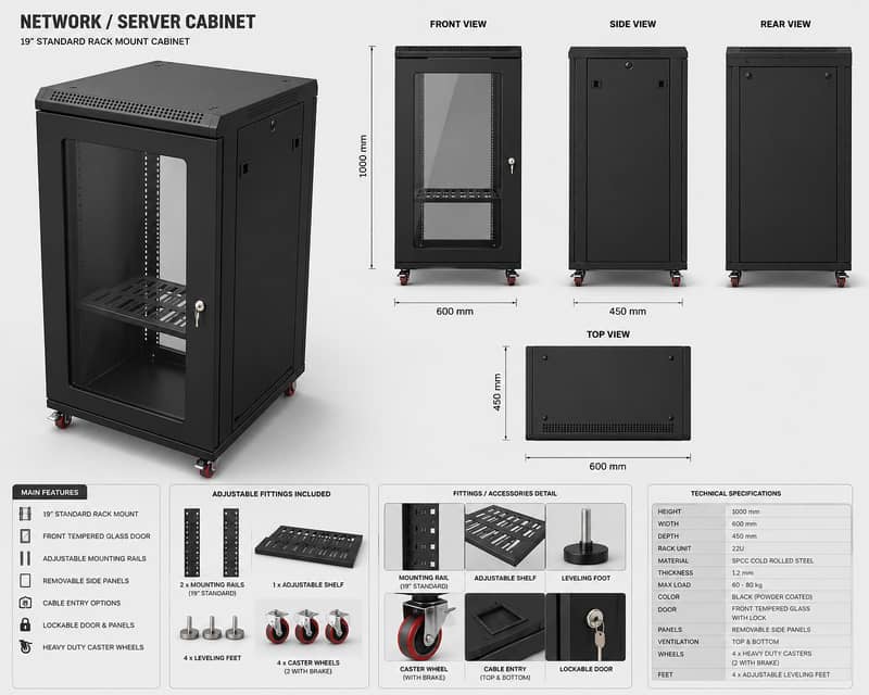 Server Rack Cabinet / Network Rack 3