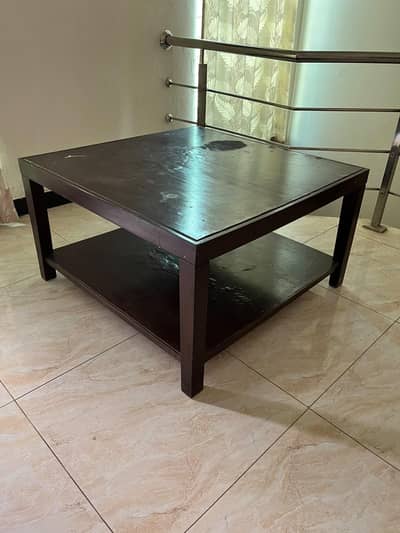 Central Table Solid Pure heavy wooden Dark Brown