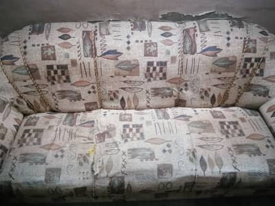 Original Wooden 7-Seater Sofa Set for Sale