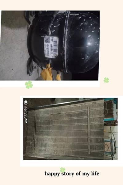 fridge Compressor and fridge back jali for sale Ok