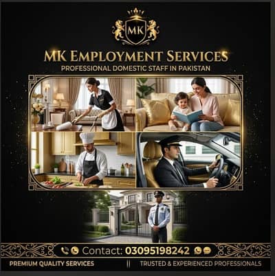 Maids / House Maids / cook / House chef / Baby Sitter maid available