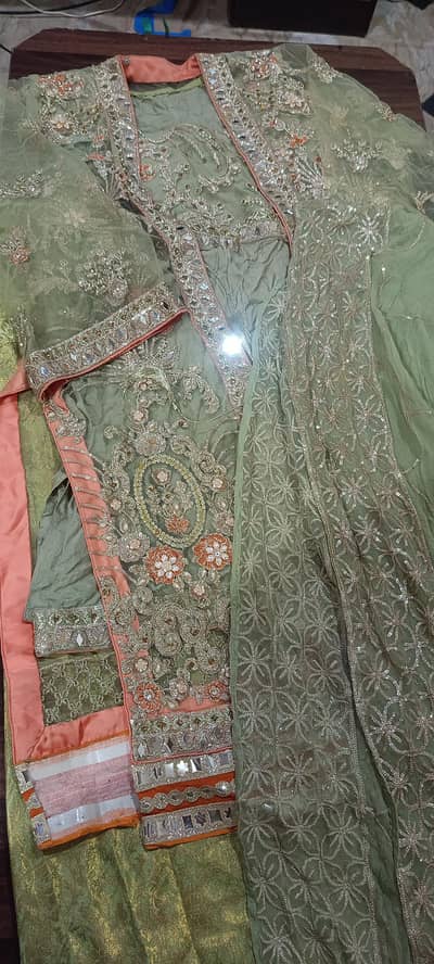 EMAN Adeel 4pc sharara with open shirt