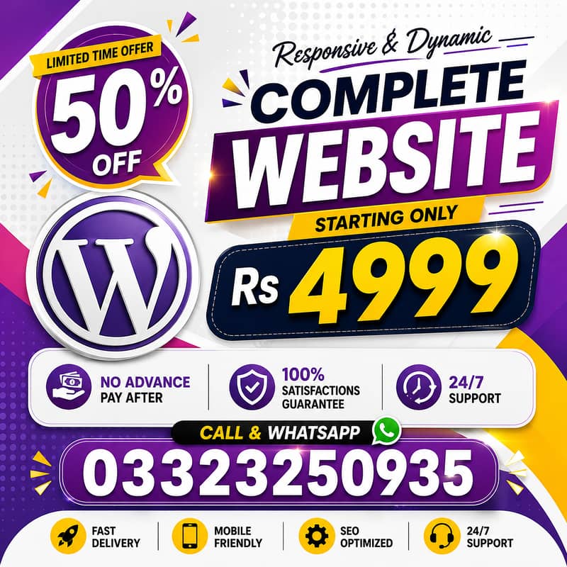 Web Developer, Website Design, WordPress Expert, SEO Expert,E-commerce 4