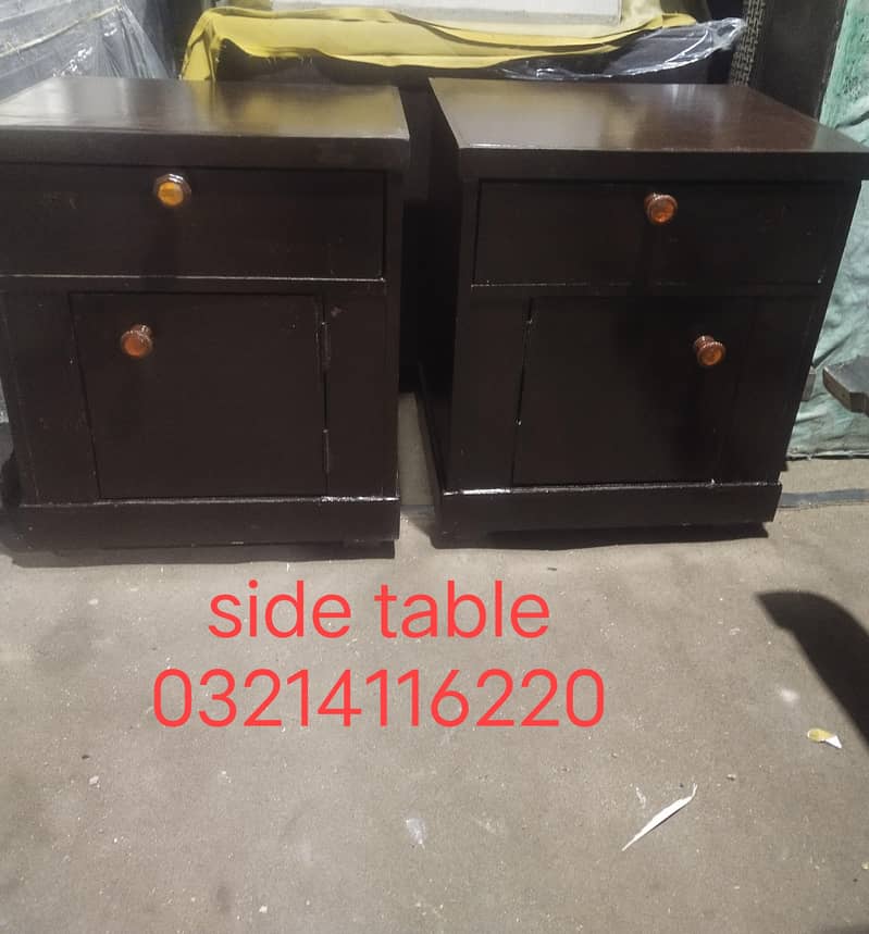 Bed with side table 3