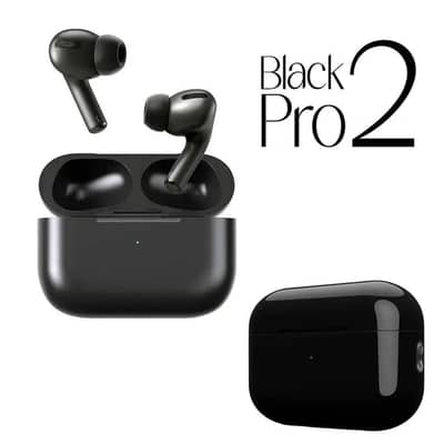 Black Pro 2 Wireless Earbuds
