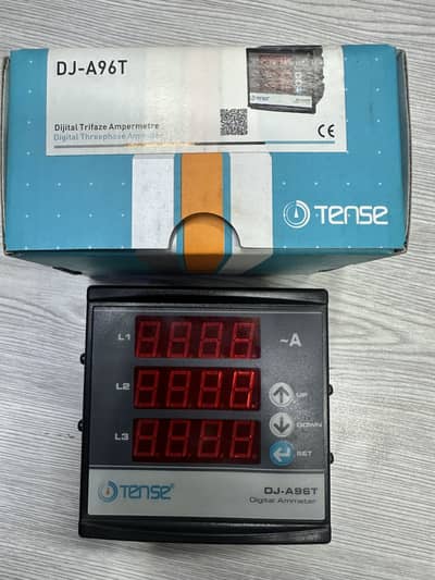 Tense DJ-A96T Digital Three-Phase AC Ammeter Panel Meter.