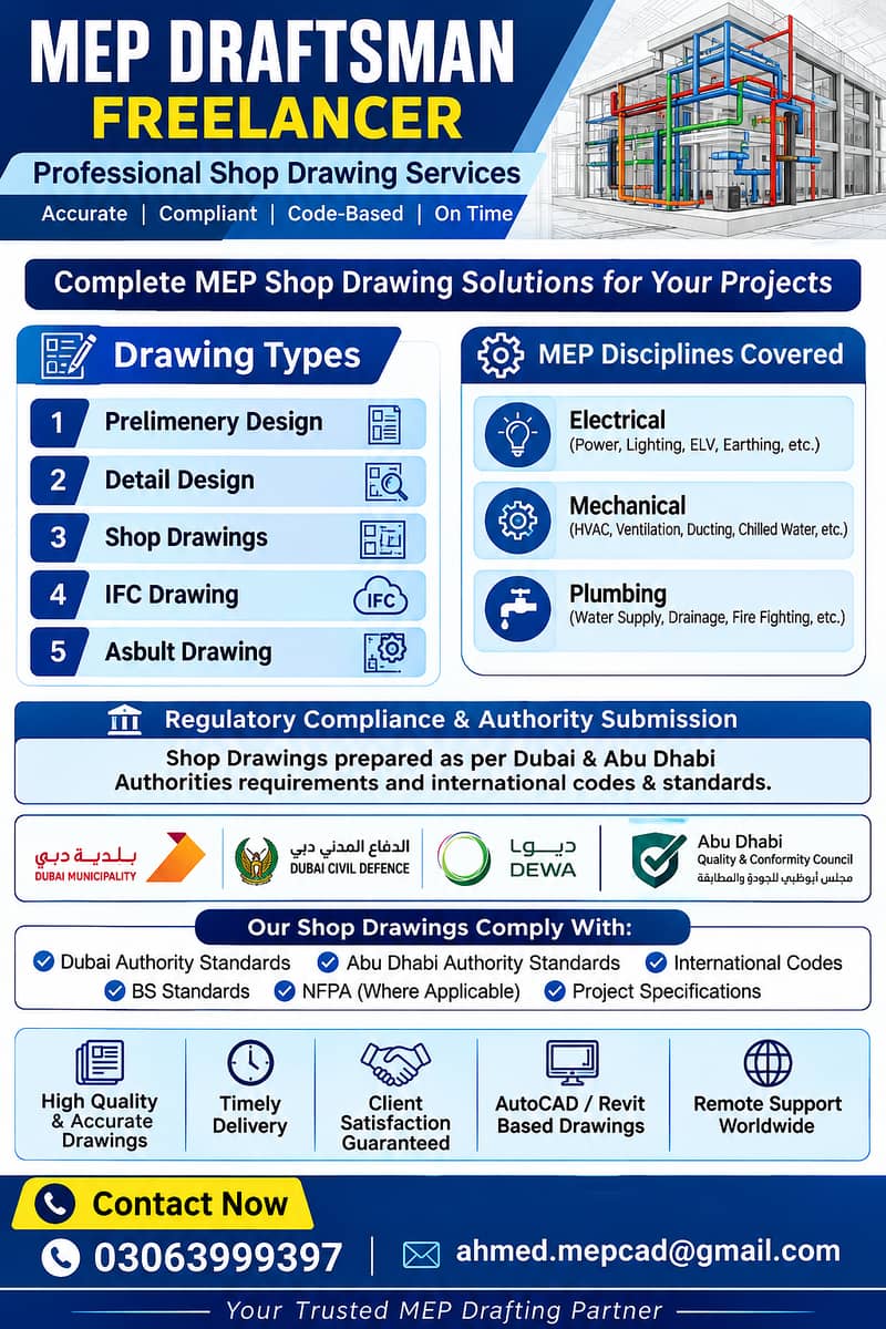 MEP DRAFTSMAN FREELANCER 0