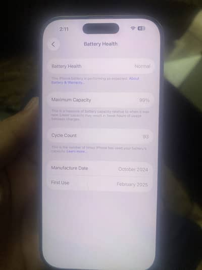 Apple iPhone 16 Pro LLA model