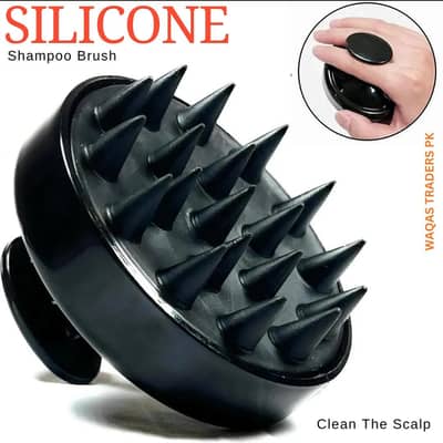 Silicon scalp massager shamp brush-hair washing  & scalp massage brush