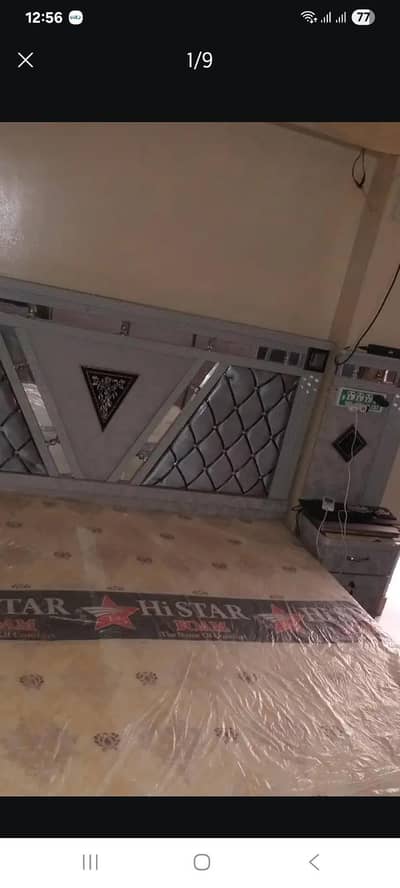 bed with meters