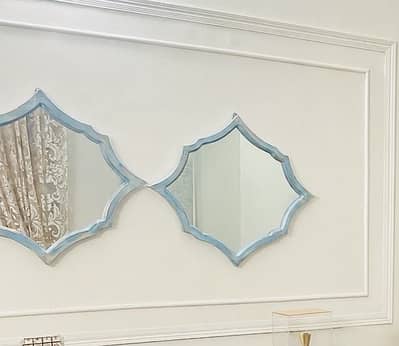 Console table with mirrors