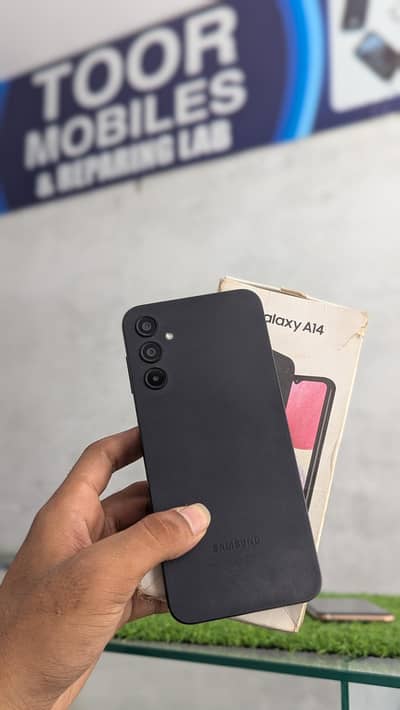 Samsung Mobile A14 with box