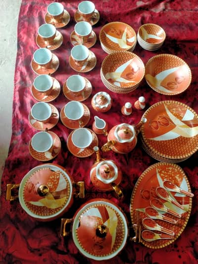 dinner set 65 piece contact number 03175259659