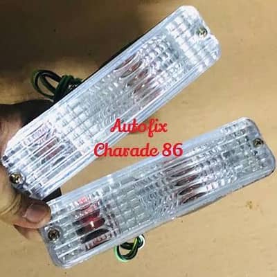 charade 1984 parts front bonnet 2 fenders 1 bumper lights grill