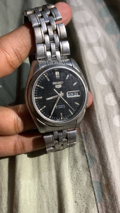 Seiko 5 Automatic men's wristwatch on h antique watch antique item