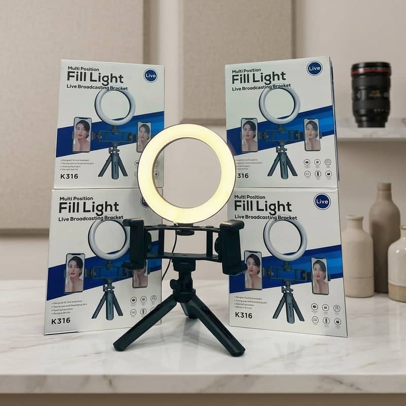 Mobile Stand Multi-Position Fill Light Live Broadcasting Bracket 0