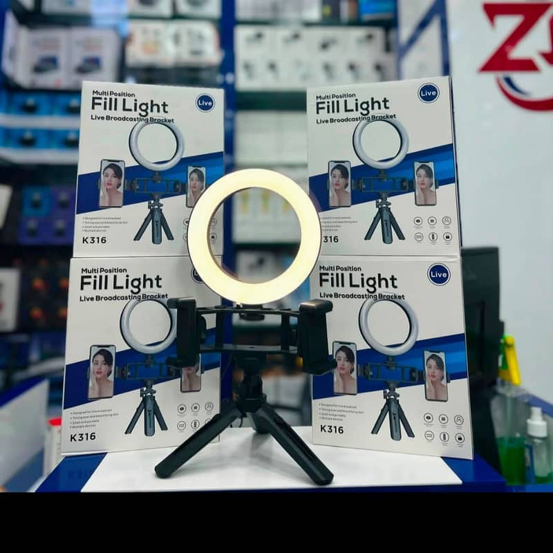 Mobile Stand Multi-Position Fill Light Live Broadcasting Bracket 1